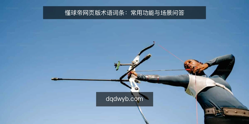 懂球帝网页版术语词条：常用功能与场景问答 — 懂球帝网页版是什么？ 配图